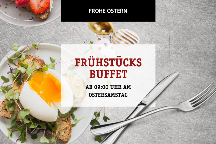 Frühstücksbuffet am Ostersamstag